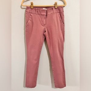 Light pink Loft women modern skinny ankle pants size 2